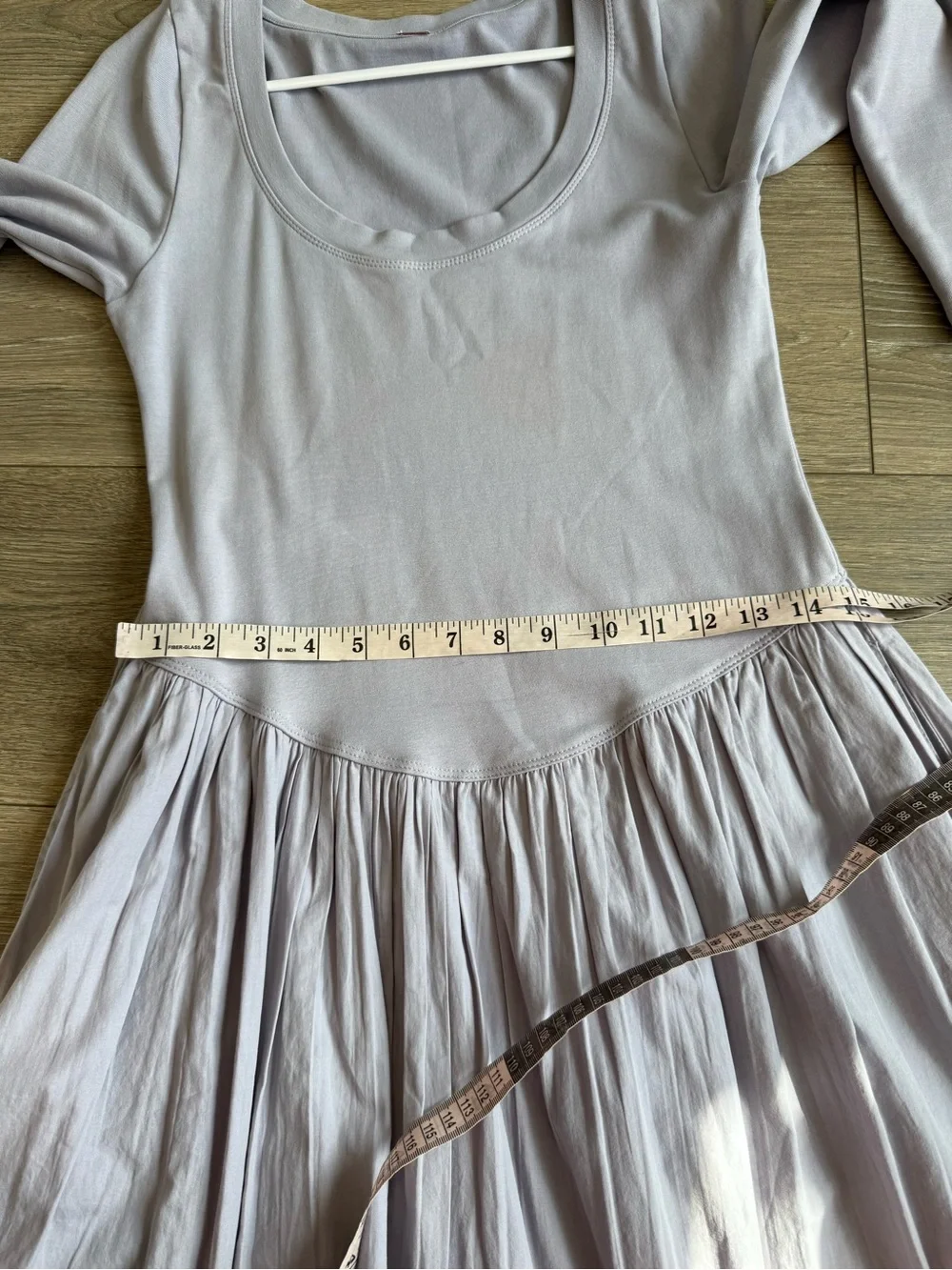 Free People Aelia Drop-Waist Midi Dress In Blue Size Small